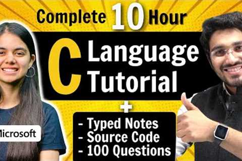 C Language Tutorial for Beginners (with Notes &amp; Practice Questions)