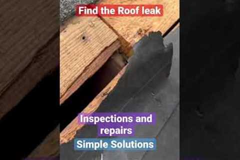 How to find roof leak not visibly obvious #sales #fyp #roof #leaks #home #house #entrepreneur #yt