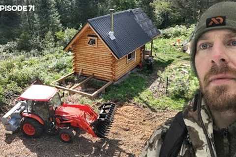 Bathroom Addition, Grading Driveway |EP71| Log Cabin Build on Off-Grid Homestead