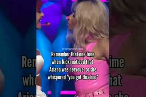 When Nicki Minaj Helped Ariana Grande Insta arianagrandiossa #shorts