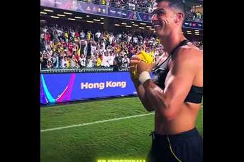 Hong Kong Crowd Goes Wild as Ronaldo Gifts His Jersey! 🔥