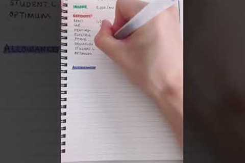 How to create a monthly budget quickly