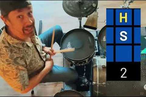 Learn Your FIRST Drum Beat and Rockin Drum Fill in Minutes! #beginnerdrumlessons
