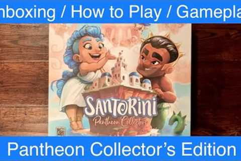 Santorini Pantheon Collector’s Edition (2024) Unboxing How to Play Gameplay ￼