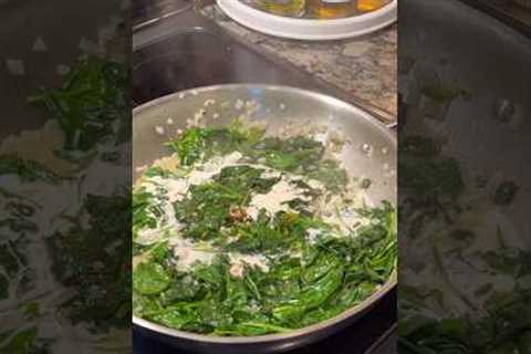 Steakhouse Style Creamed Spinach ❤️ #sidedish #creamedspinach #recipes