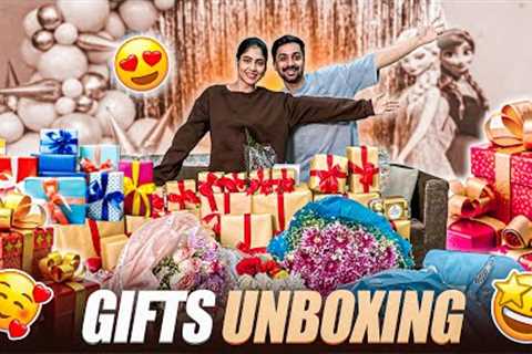 Unboxing birthday gifts