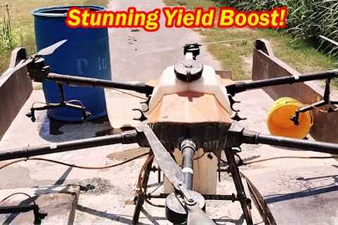 Agriculture Drone Spray on Field Reveals Stunning Yield Boost! Drone Technology in Agriculture