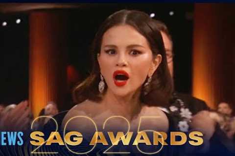 Here’s What Selena Gomez Mouthed While Accepting Her Surprising Win | SAG Awards 2025 | E! News