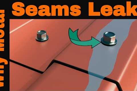 How to Repair a Flat Roof leak- Why METAL ROOF SEAMS LEAK - Super Silicone Seal