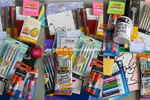 my essentials for back to school! my back to school supplies haul + giveaway ✮📓✐𖦹˖⋆✎ ⋆⑅˚₊