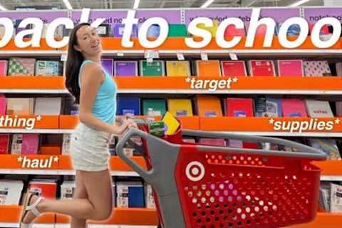 TARGET BACK TO SCHOOL SHOPPING 2025! *supplies + clothing haul*