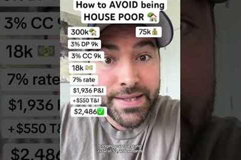 How To AVOID being HOUSE POOR As A Millennial and Gen Z First Time Homebuyer 🏡
