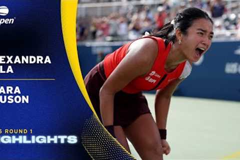 Alexandra Eala vs. Clara Tauson Highlights | 2025 US Open Round 1