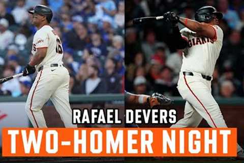 Rafael Devers Crushes Two 106 MPH Home Runs vs. Cubs | San Francisco Giants Highlights