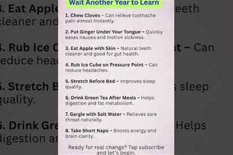 8 Simple Health Hacks Doctors Secretly Use