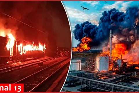 Ukrainians attacked oil refineries, railways, ammunition depots in Russia and in occupied territory