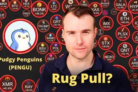 The Pudgy Penguins RUG PULL ☢ Pengu Crypto Meme Token Analysis