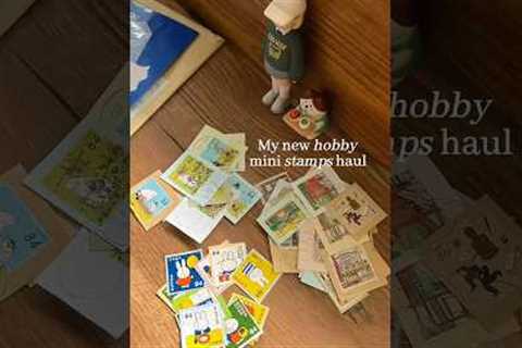 My new hobby - mini stamps haul 😭😍 #tem #stamp #stampcollection #piedays_ #unboxing #shorts