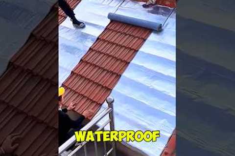 Fix Roof Leaks in Seconds with This Tape! 🏠💧: #waterprooftape #roofing #gadgets