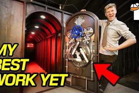 Digging a SECRET Garage Part 7 The Most Amazing Door!