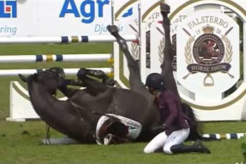 Horrible horse fail- FULL VIDEO 4K #equestrian #horseriding #horsefail #showjumping #4khorsefail