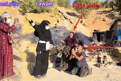 The mean second wife returns with a lawyer and files for divorce