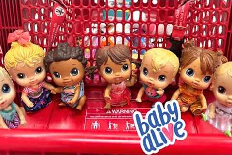 NEW Baby alive crib life dolls outing 🛒 shopping at Target 🎯 
