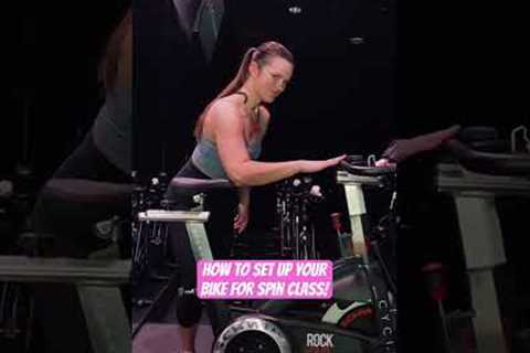 How to set up your bike for spin class! 🚲 #groupfitness #spinclass #indoorcycling