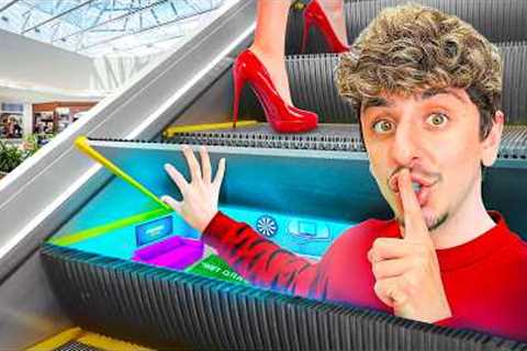 I Built a SECRET Room in a MALL