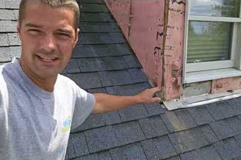 Roof wall flashing, what not to do