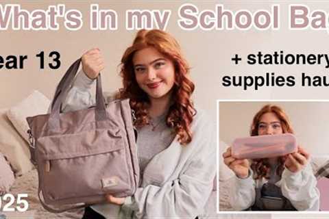 What's in my School Bag 2025 *Back to School Supplies Haul Year 13 | Ruby Rose UK
