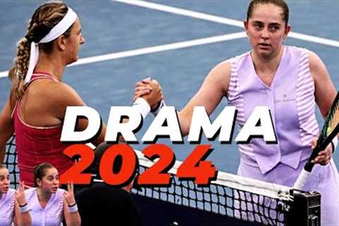 TOP 10 WTA Tennis DRAMA in 2024 (Brutal)