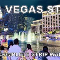 [4K HDR] Las Vegas Strip Night Walking Tour | Complete Strip Walk | August 2025 | Las Vegas, Nevada