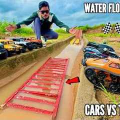 I built floating Track On River Canal For Rc Cars 4x4