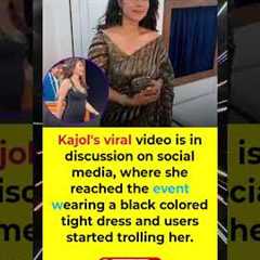 🔥 Kajol’s Black Dress Video Goes Viral | Social Media Users Troll The Actress 👗😲 | Trending Now