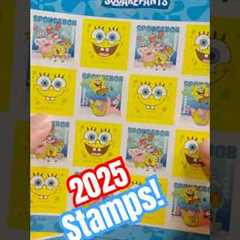 Kind of a weird but cool SpongeBob collectible! #spongebob #shopping #stamps #usps #collector