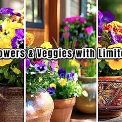Container Gardening Ideas - Perfect For Growing Flowers And Veggies Even In The Smallest Spaces!