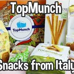 TopMunch Italy Monthly Snack Subscription Box Unboxing, Review, and Taste Test