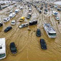 MORE Chaos at Burning Man! Torrential Rains Turn Playa Into Mud Pit - 70,000 Stranded