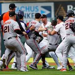 Punches thrown as Rockies and Giants BRAWL following Rafael Devers home run