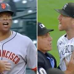 Giants & Rockies Benches Clear After Rafael Devers' Home Run
