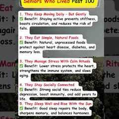 5 Longevity Secrets From Seniors Who Lived Past 100 | Live Longer & Healthier