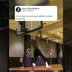 Imagine LeBron in the DUNK CONTEST 😳