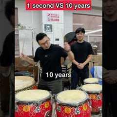 1 Second VS 10 Years Playing Chinese Drums #aylex #percussion #percussionist #chinesedrums #drums