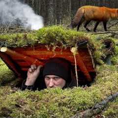 Building a Secret Underground Survival Shelter with a Periscope | Bushcraft Dugout