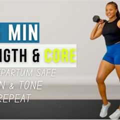 15-Min Full Body Dumbbell Workout at Home | Strength Training & Deep Core