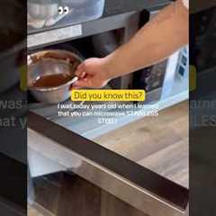Did you know this? #baking #bakinghacks #bakingtips #microwave #cooking #stainlesssteel