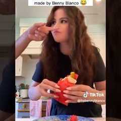 They are so cute and funny at the same time☺️#selenagomez #bennyblanco #shorts #couple #love #fyp
