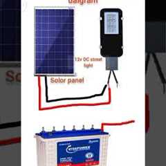 12volts Dc solor street light wiring