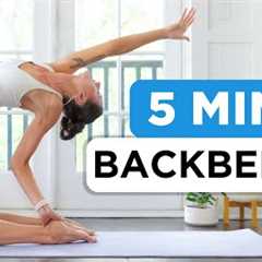 5 Minute Backbend Yoga – Quick Backbend Stretches for Flexibility, Energy, & Better Posture